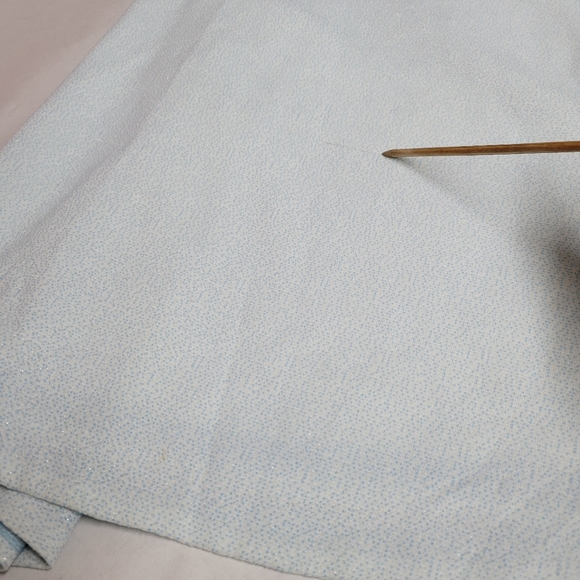 Vintage Hand Made Sleeveless Blue Sparkle Maxi Dress  Size- Length 58" Waist 27 - Picture 13 of 14